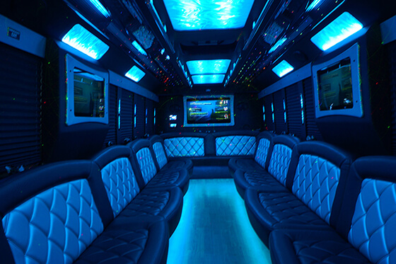 Party bus rentals in Raleigh NC