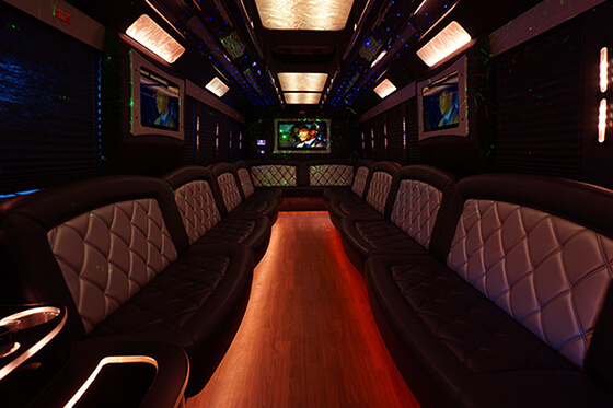 party bus hardwood floors